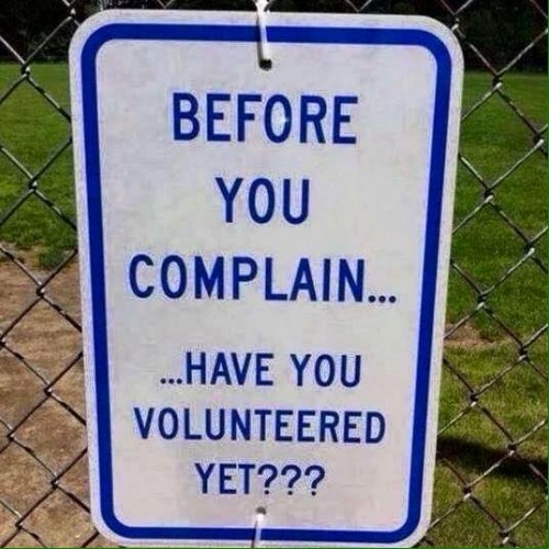 WJFC - compaint and volunteer sign