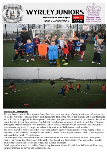 Wyrley Juniors Newsletter issue January 2015 page 5